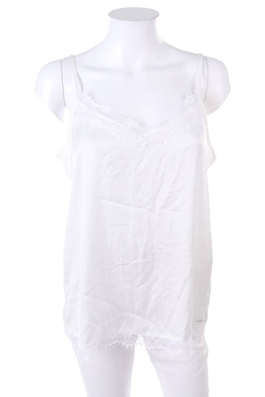 Carou TOM TAILOR Denim Top mit Spitze