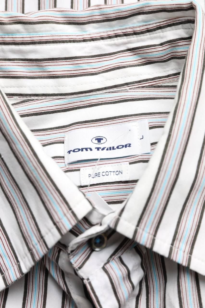 Carou TOM TAILOR Gestreiftes Hemd Aus Baumwolle