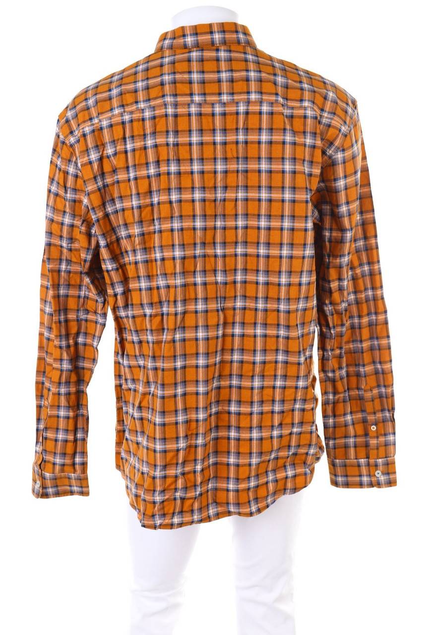 Carou TOM TAILOR Kariertes Button-down-Hemd