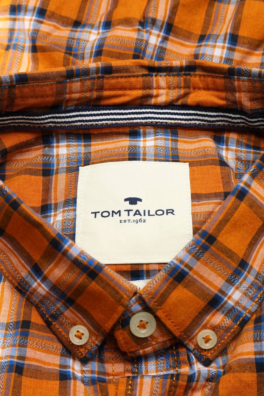 Carou TOM TAILOR Kariertes Button-down-Hemd