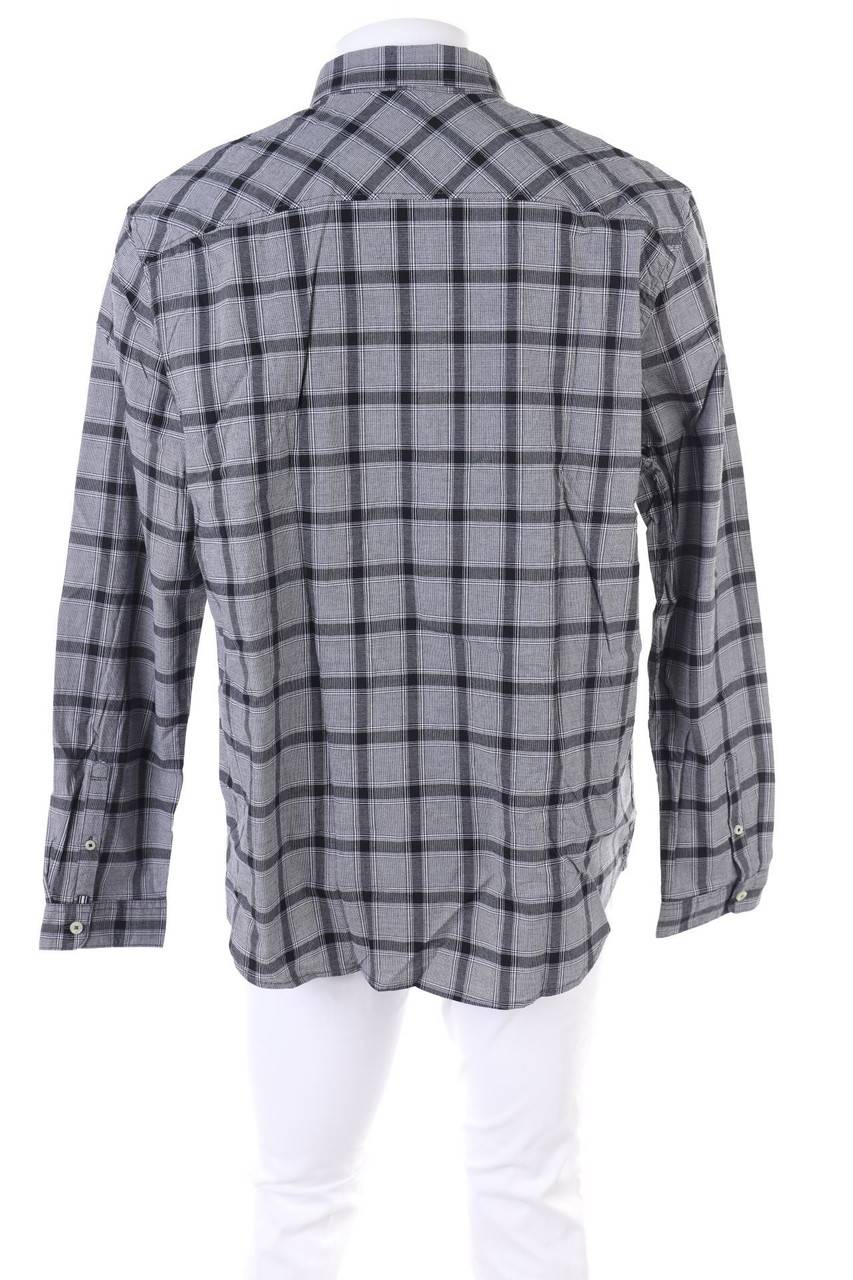 Carou TOM TAILOR Kariertes Button-down-Hemd