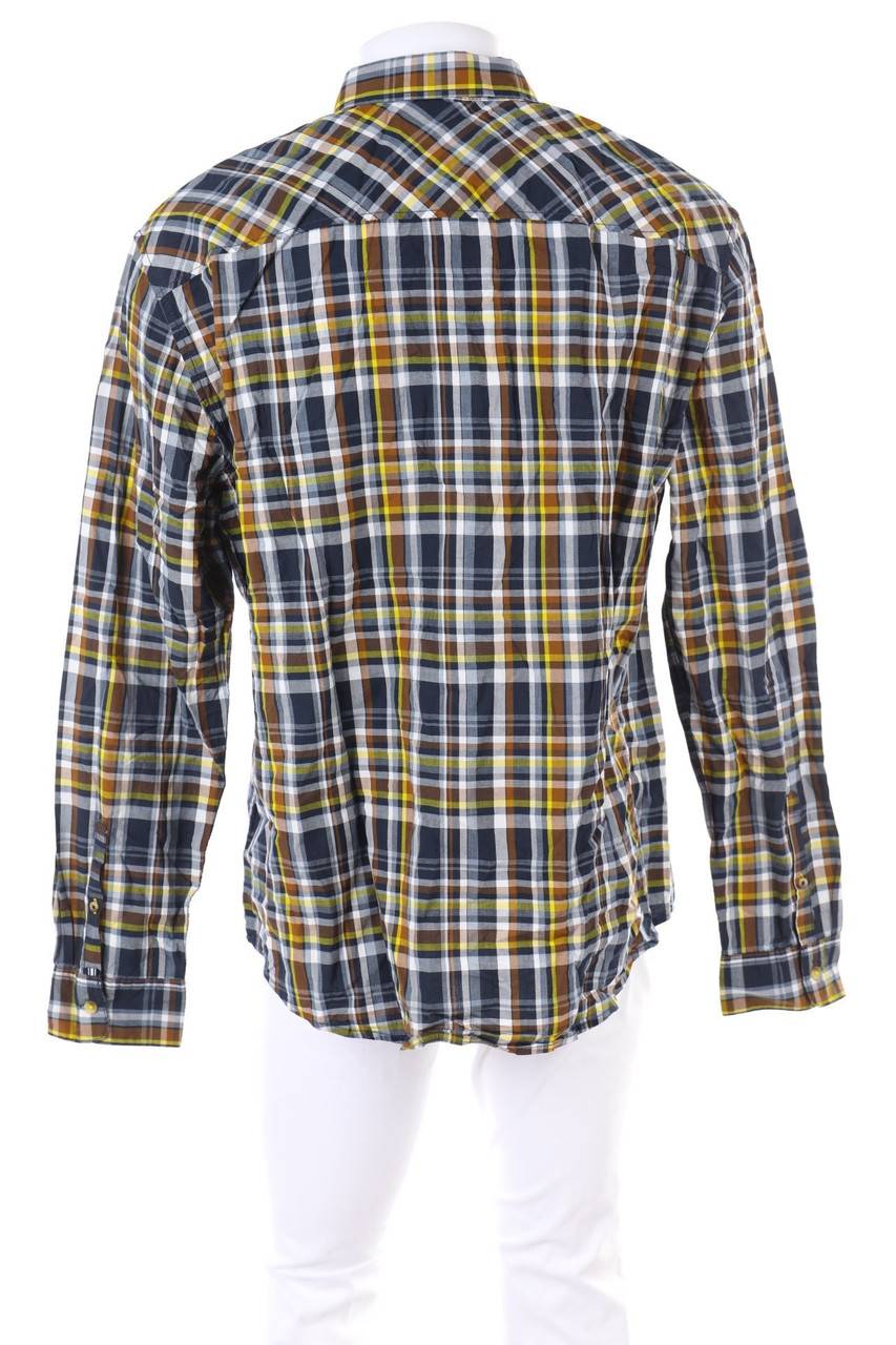 Carou TOM TAILOR Kariertes Button-down-Hemd