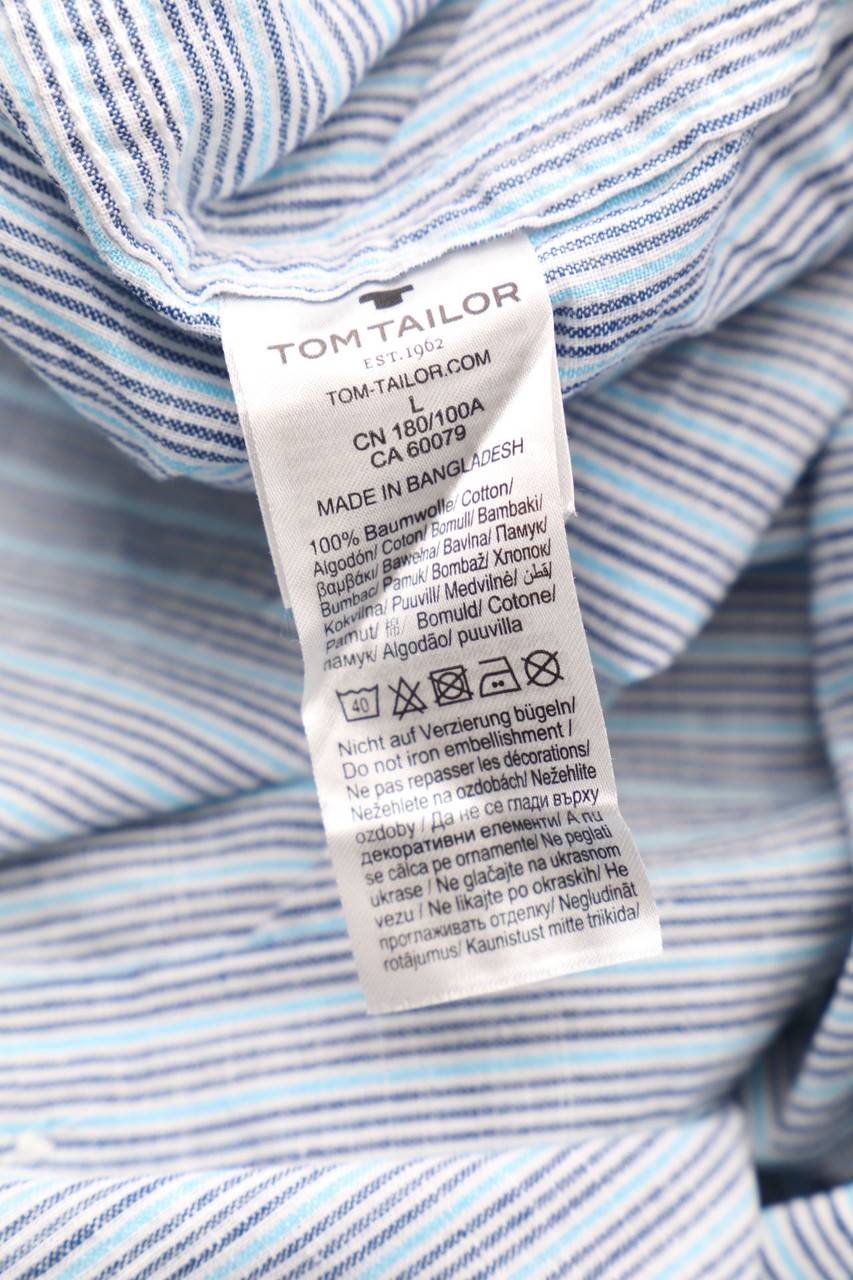 Carou TOM TAILOR Kurzarm-Hemd Casual Streifen