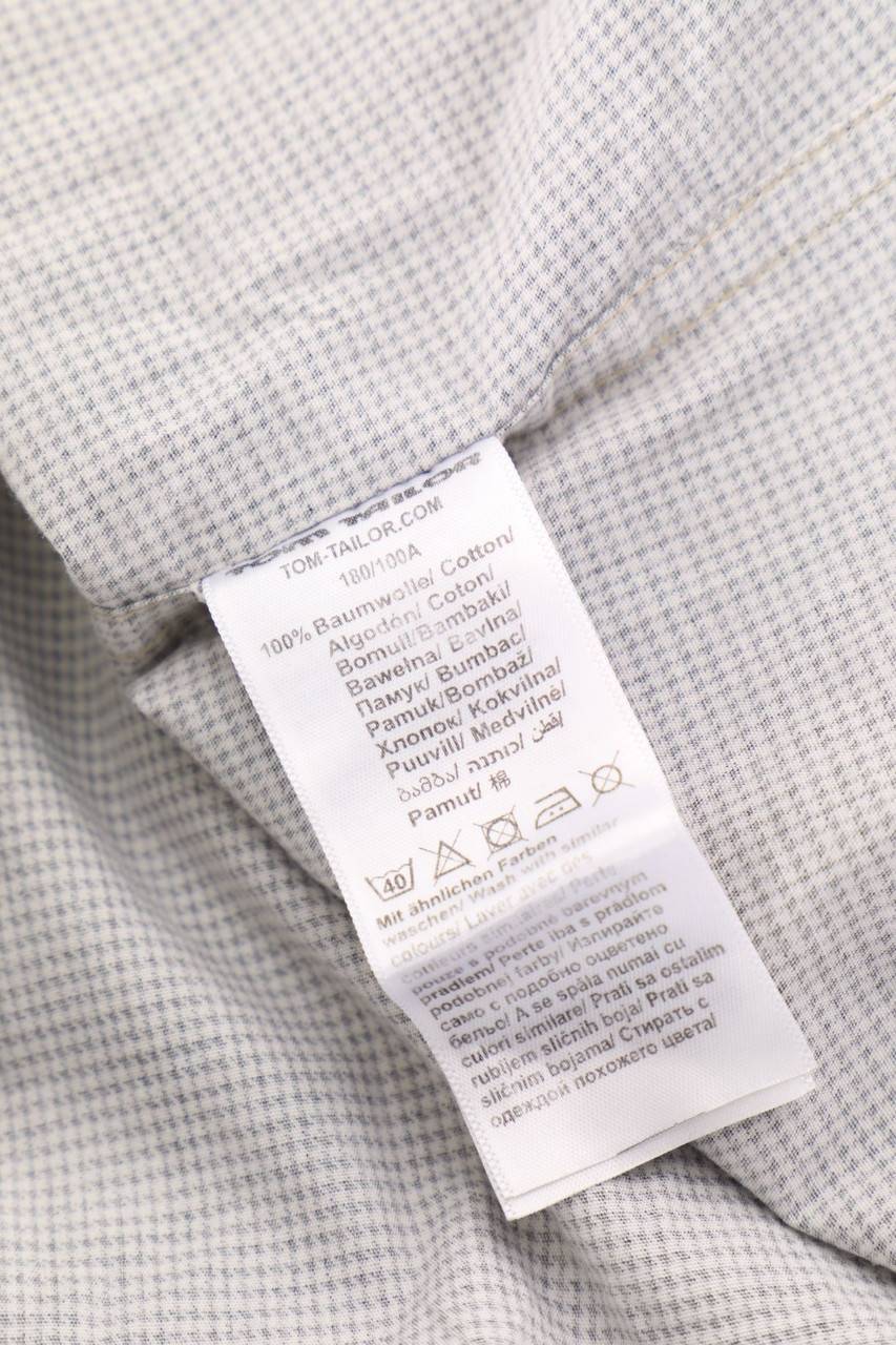 Carou TOM TAILOR Kurzarm-Hemd Mit Karo-Muster