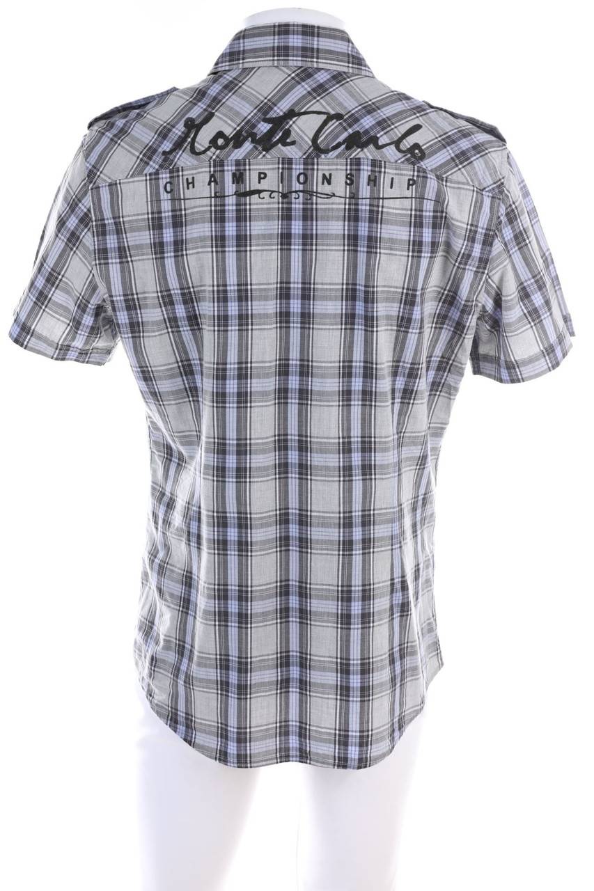 Carou TOM TAILOR Kurzarm-Hemd Mit Karo-Muster