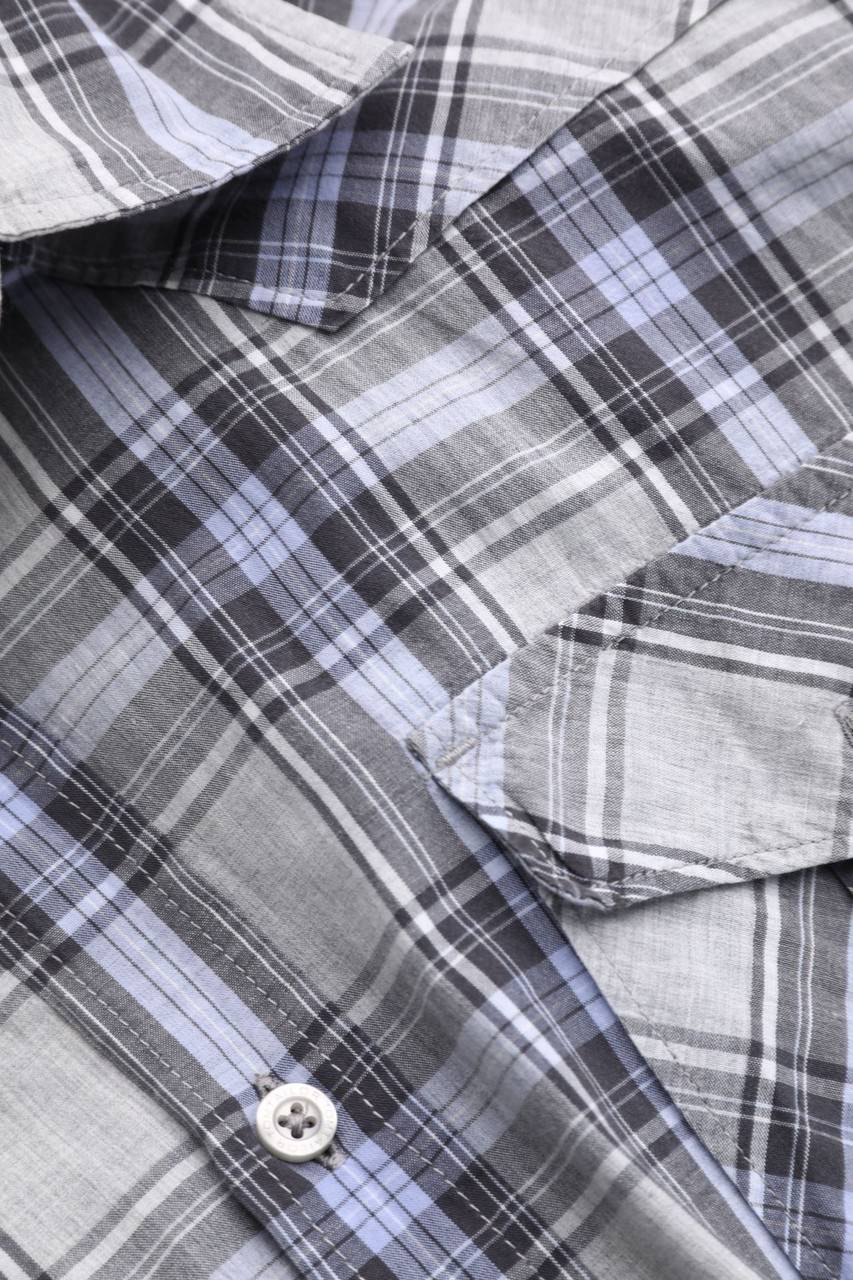 Carou TOM TAILOR Kurzarm-Hemd Mit Karo-Muster