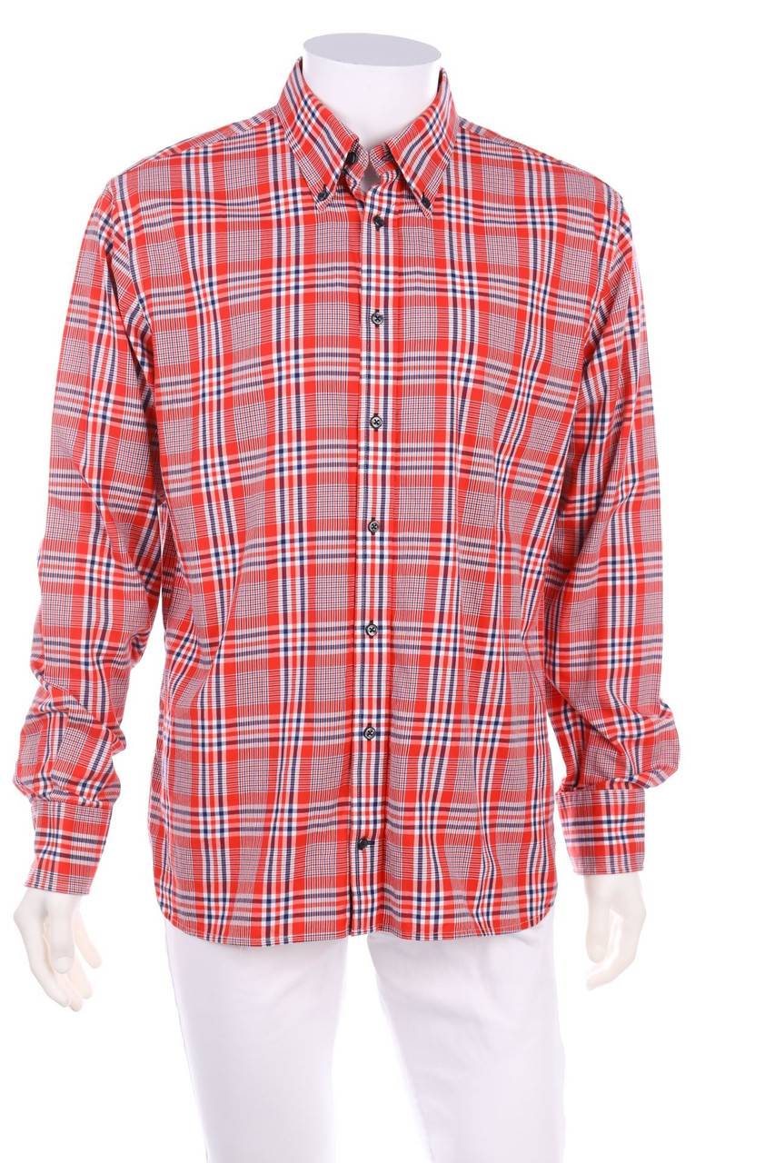 Carou TOMMY HILFIGER kariertes Button-down-Hemd