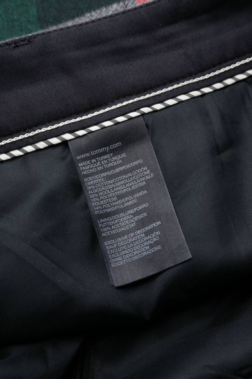 Carou TOMMY HILFIGER Karo-Minirock Mit Wolle