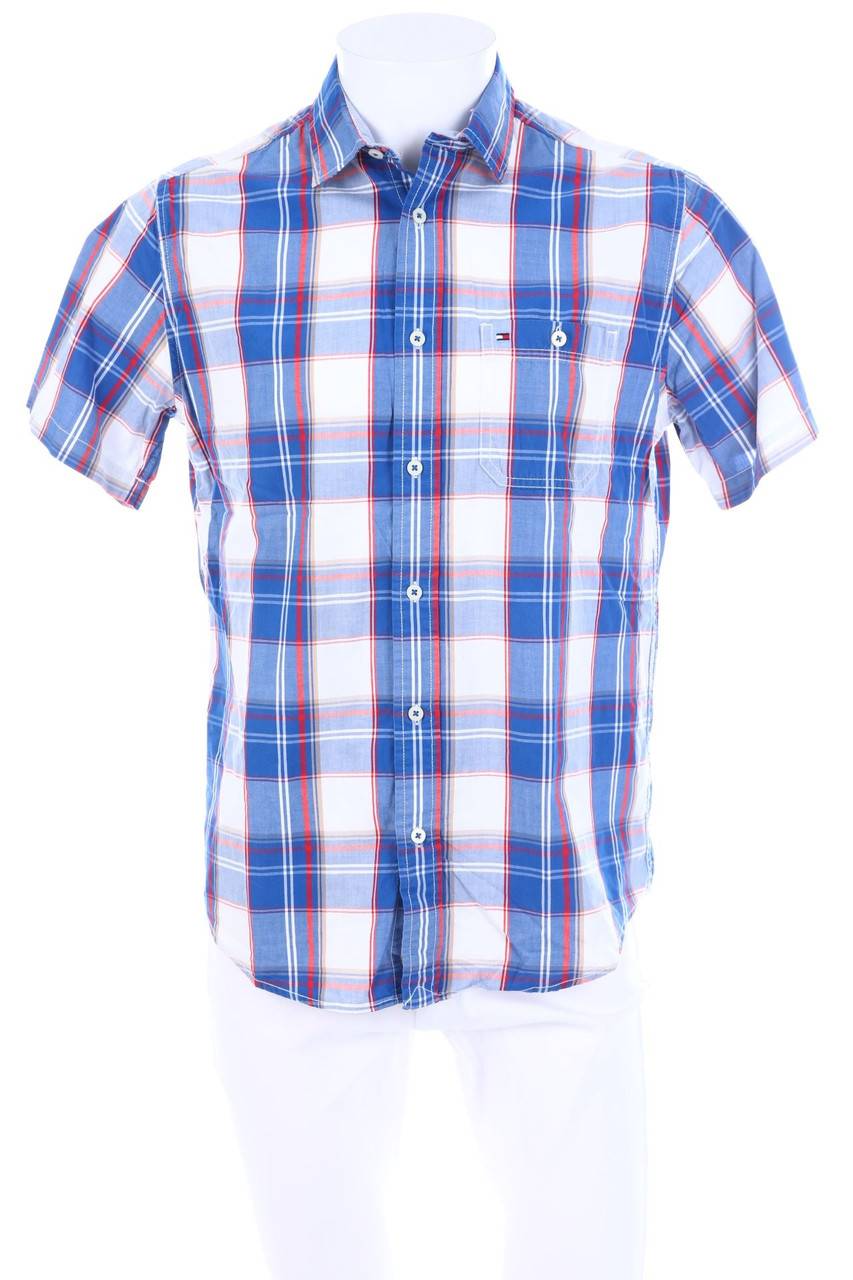 Carou TOMMY HILFIGER Kurzarm-Hemd mit Karo-Muster