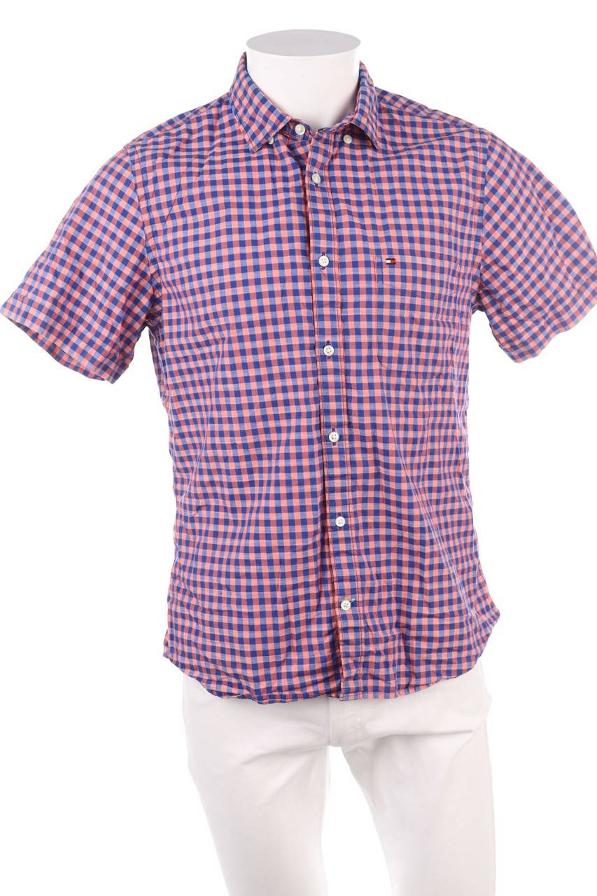 Carou TOMMY HILFIGER Kurzarm-Hemd mit Karo-Muster