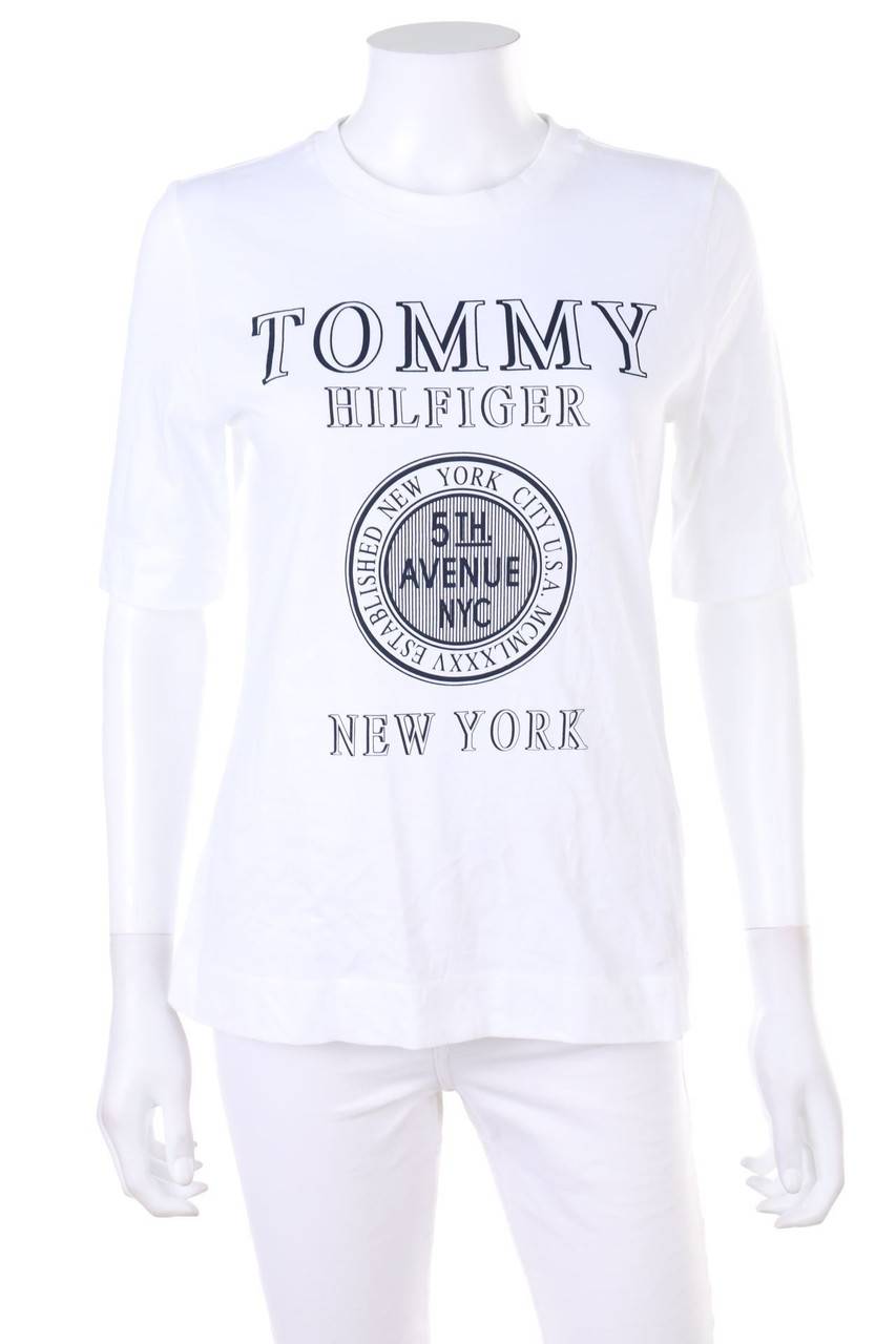 Carou TOMMY HILFIGER Kurzarm-Shirt mit Logo-Print