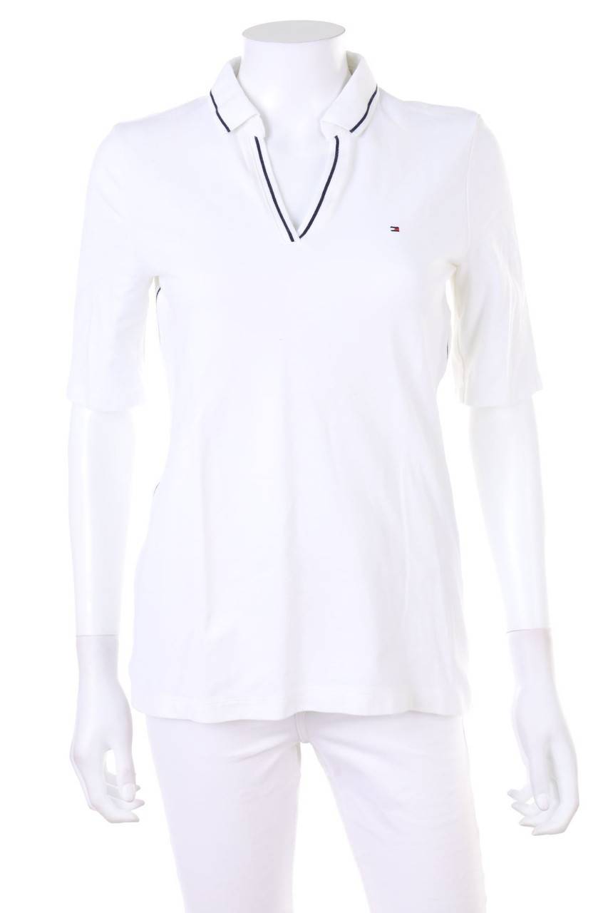 Carou TOMMY HILFIGER Polo-Shirt mit Logo-Stickerei