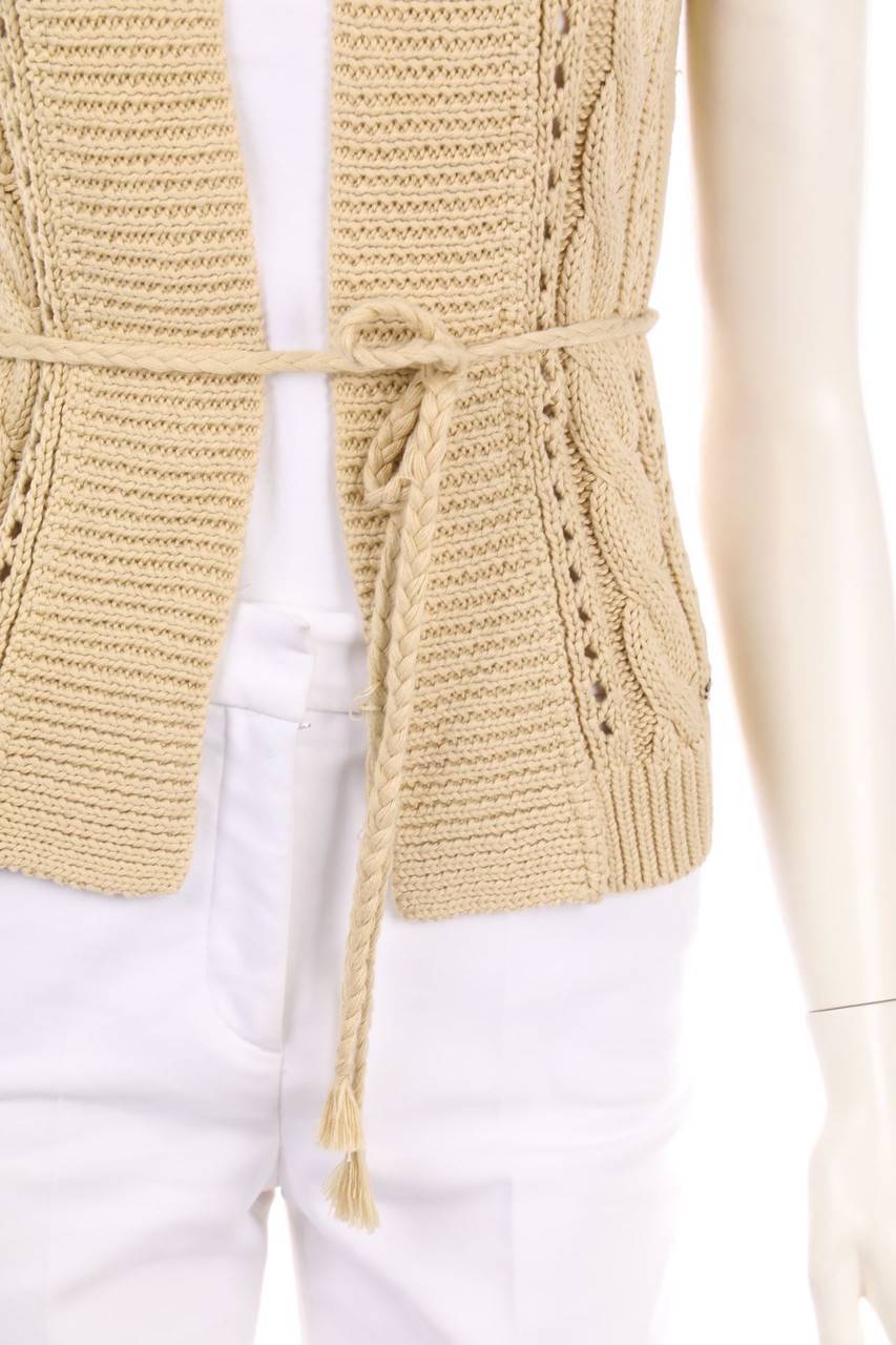 Carou TOMMY HILFIGER Strickweste Mit Gürtel