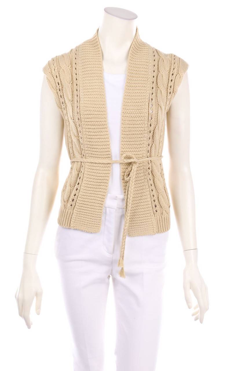 Carou TOMMY HILFIGER Strickweste mit Gürtel