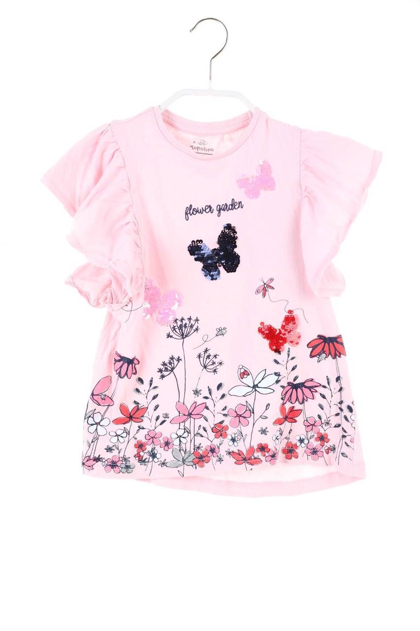 Carou Topolino T-Shirt mit Pailletten