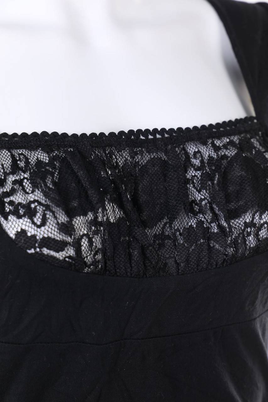 Carou TOUT FEU TOUT FEMME Kurzarm-Shirt Mit Spitze