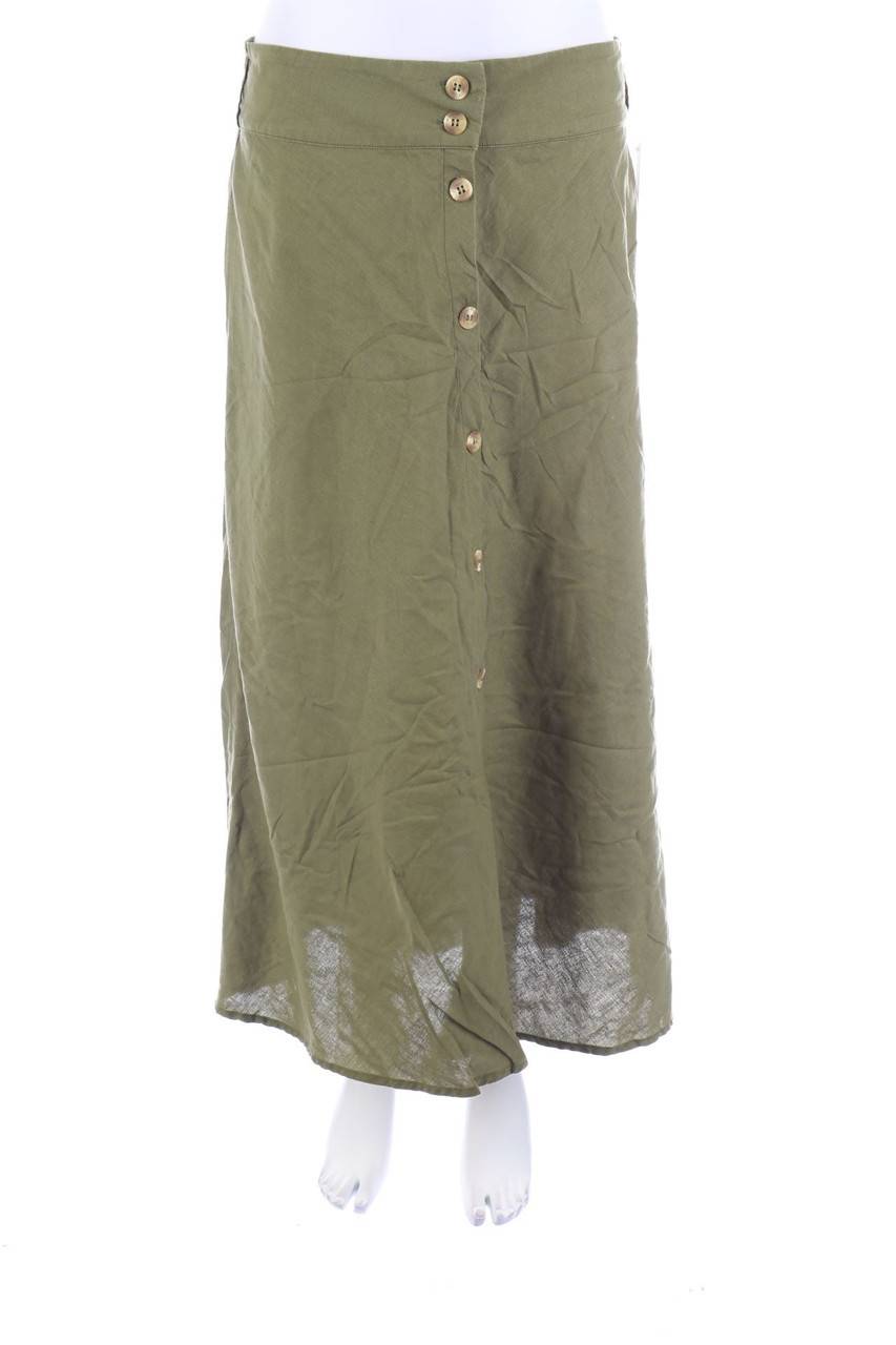 Carou TRAMONTANA Maxi-Rock aus Leinen-Mix