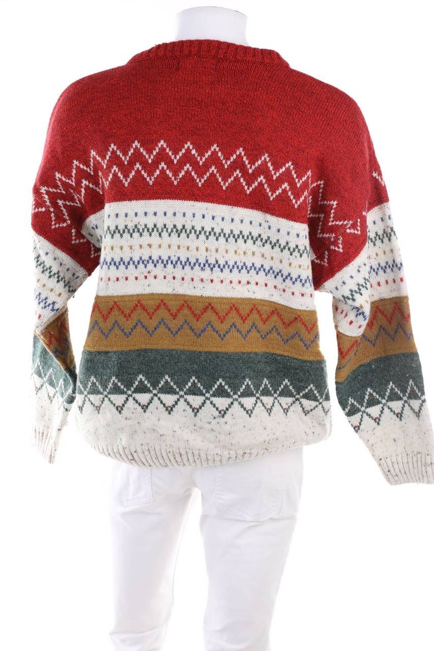 Carou TREND Vintage-Pullover Mit Muster