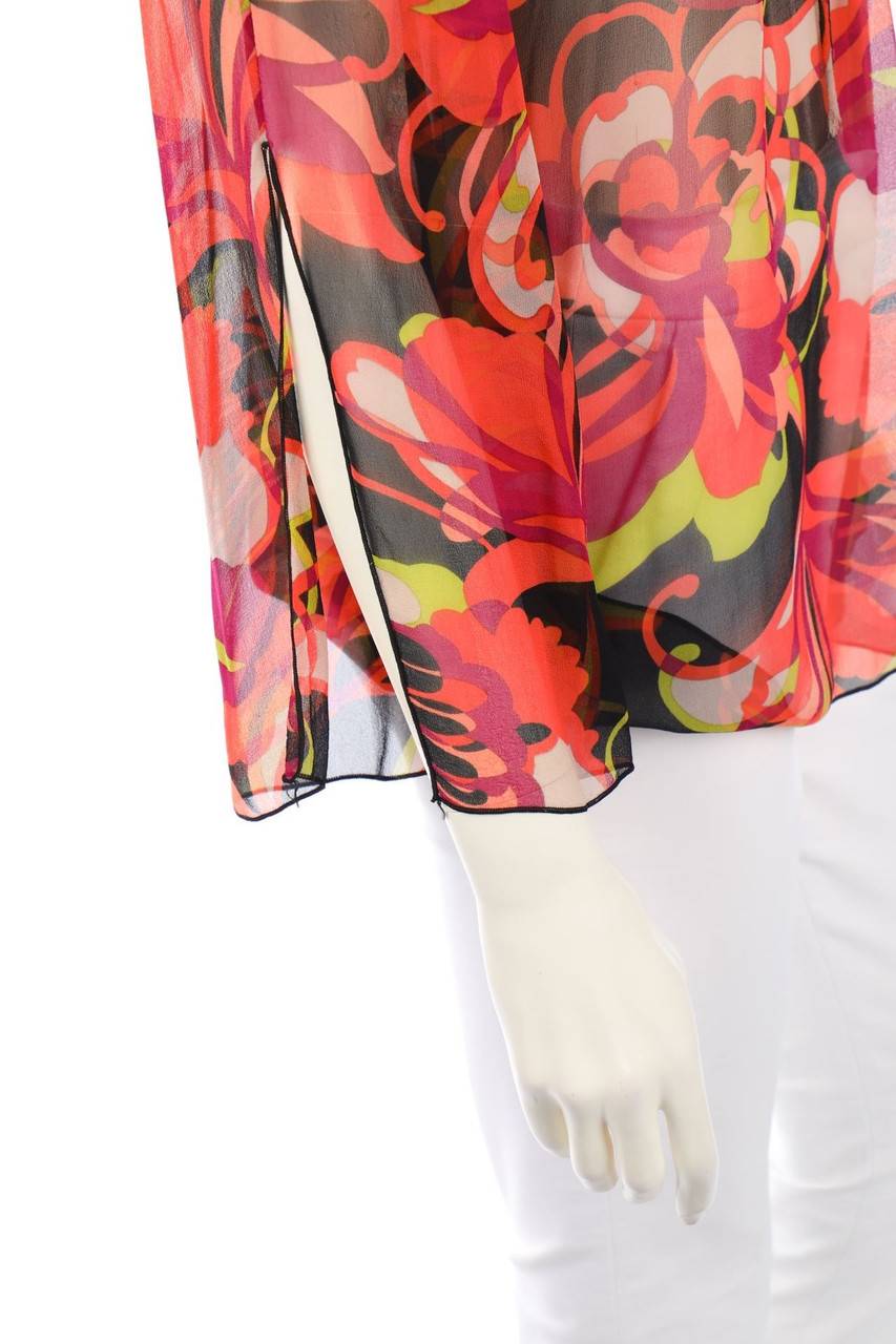 Carou TRINA TURK Seiden-Bluse Mit Trompetenärmeln