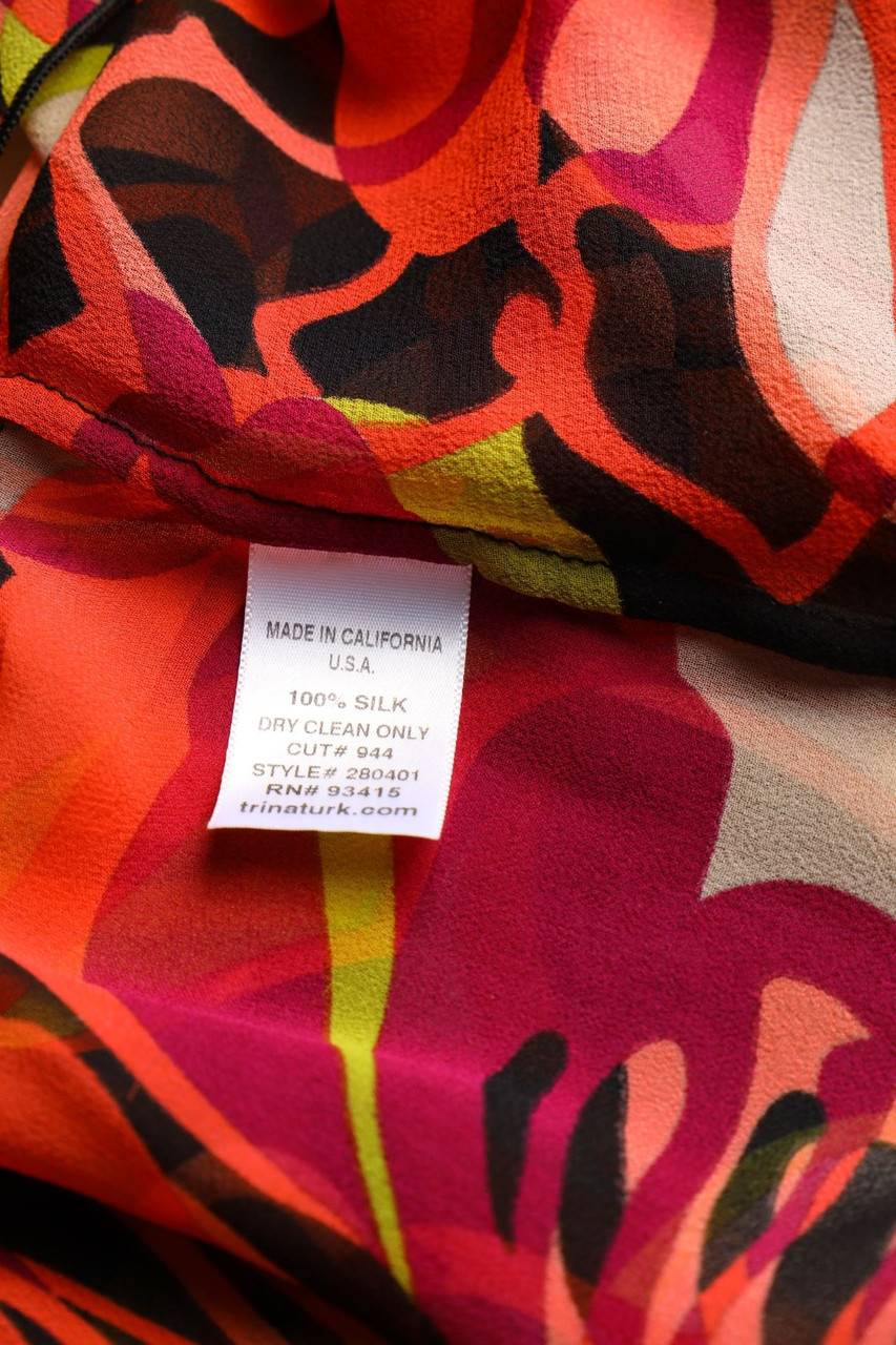 Carou TRINA TURK Seiden-Bluse Mit Trompetenärmeln