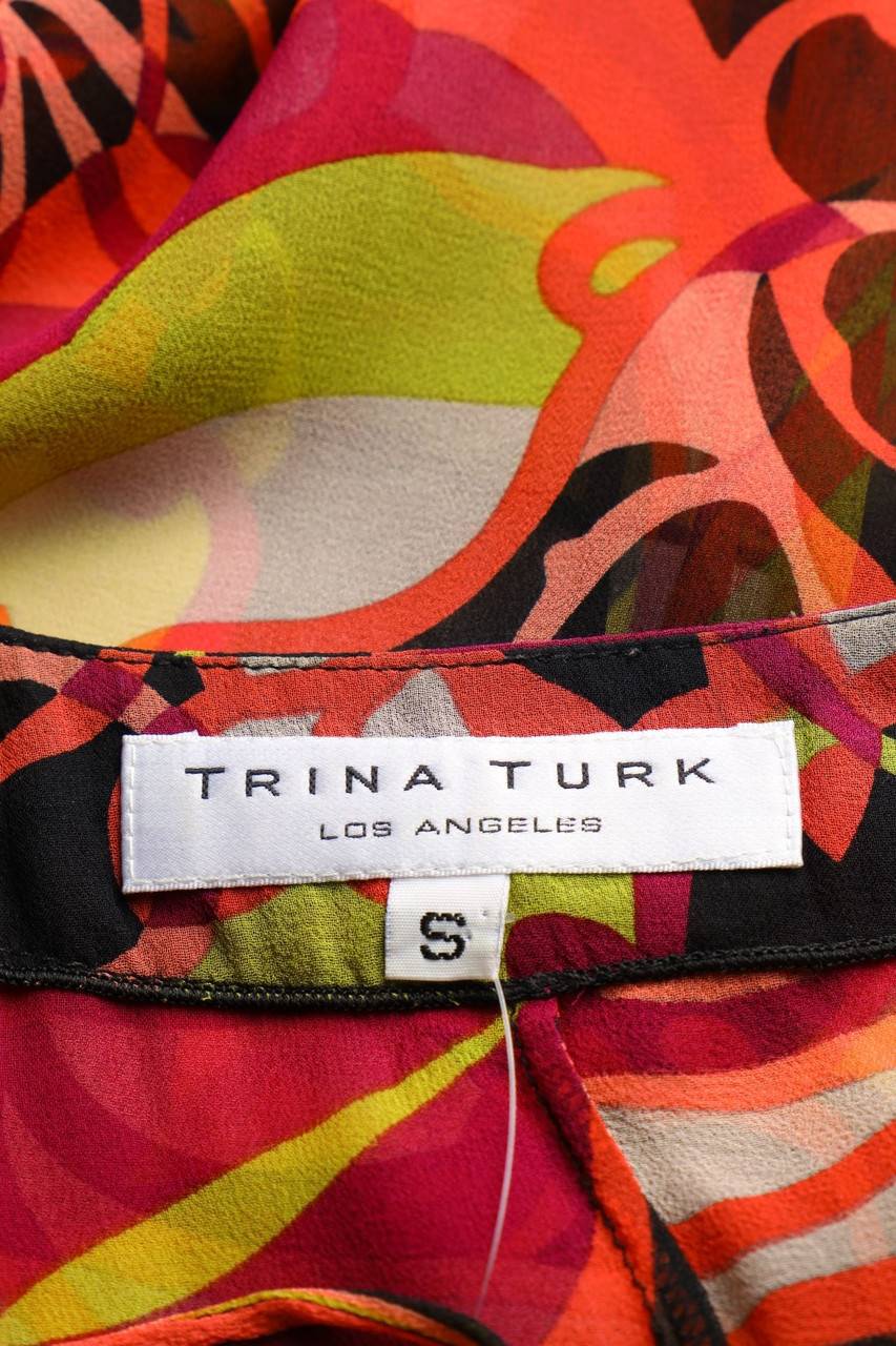 Carou TRINA TURK Seiden-Bluse Mit Trompetenärmeln