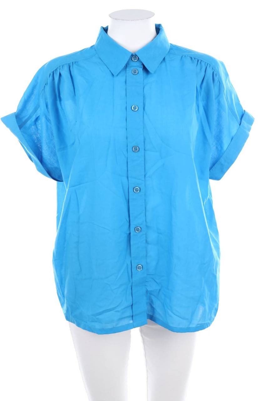 Carou tru blouse Hemd-Bluse mit kurzem Ärmel