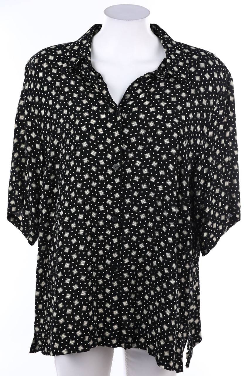 Carou tru Vintage-Bluse mit 3/4-Ärmel