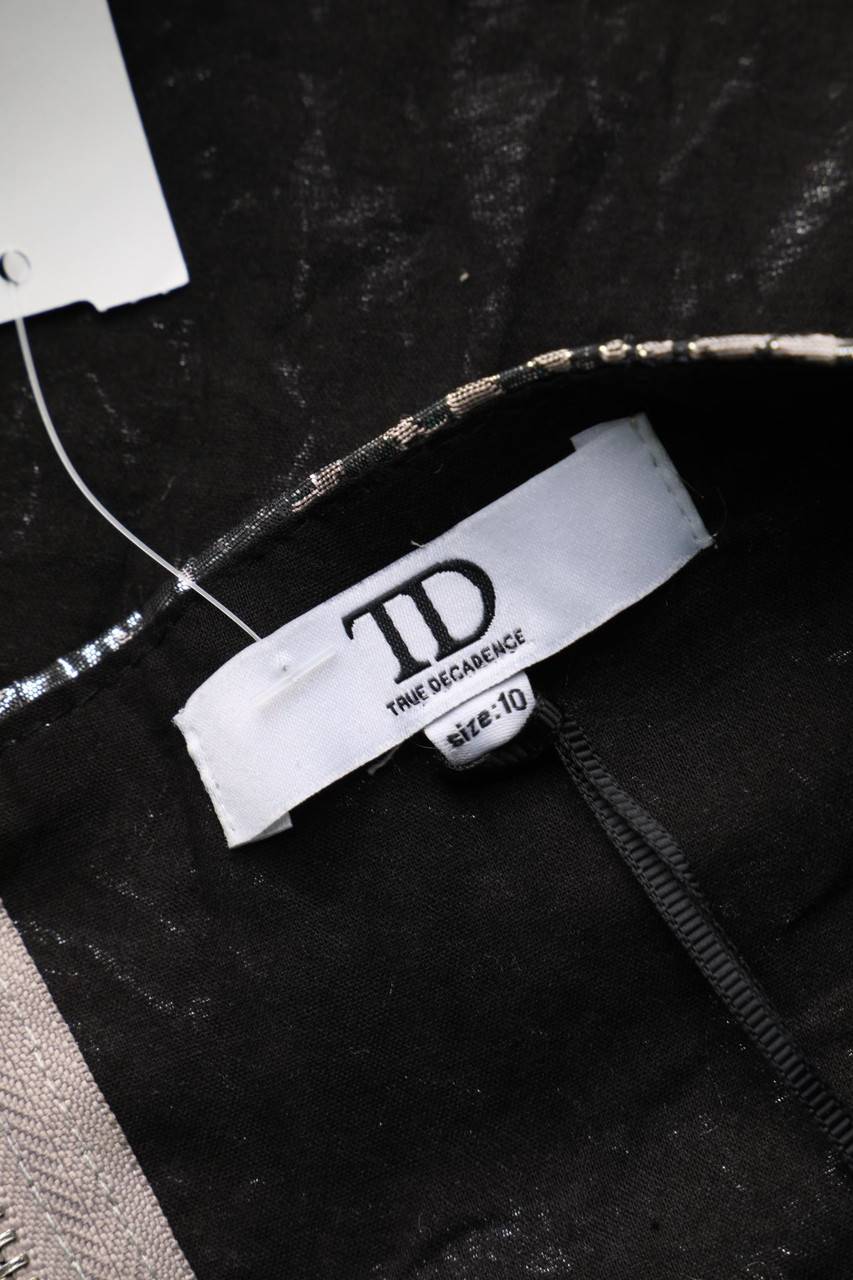 Carou True Decadence Crop-Top Mit Metallic-Effekt