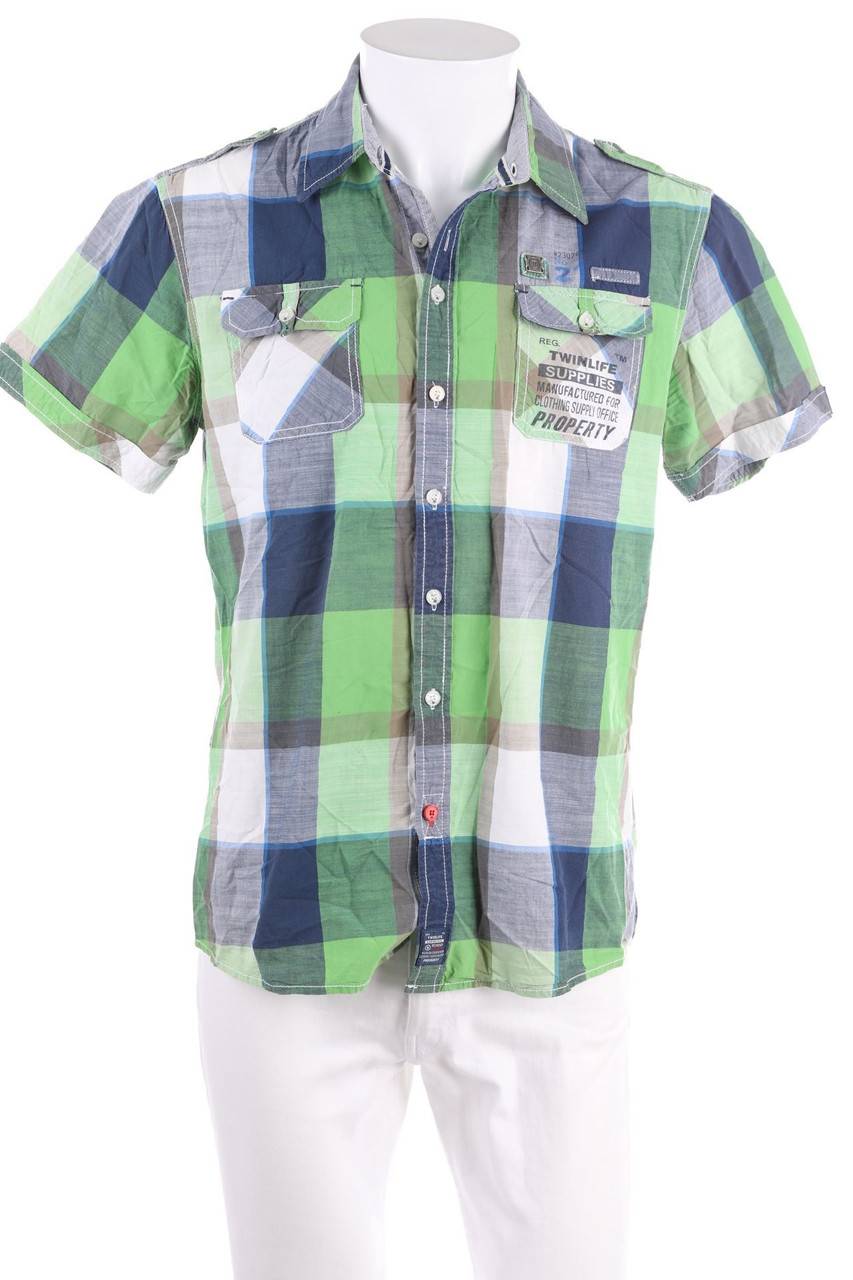 Carou Twinlife Kurzarm-Hemd Mit Karo-Muster