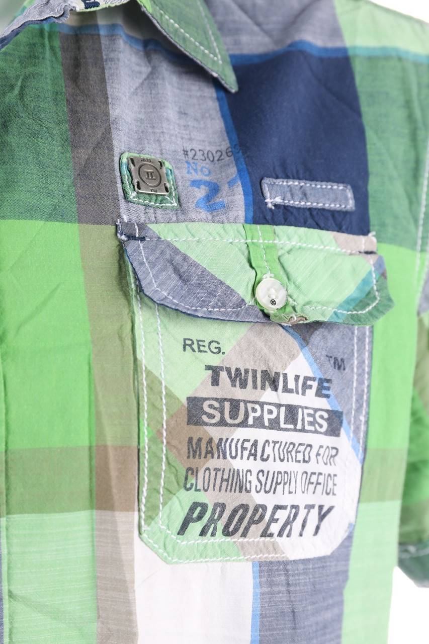 Carou Twinlife Kurzarm-Hemd Mit Karo-Muster