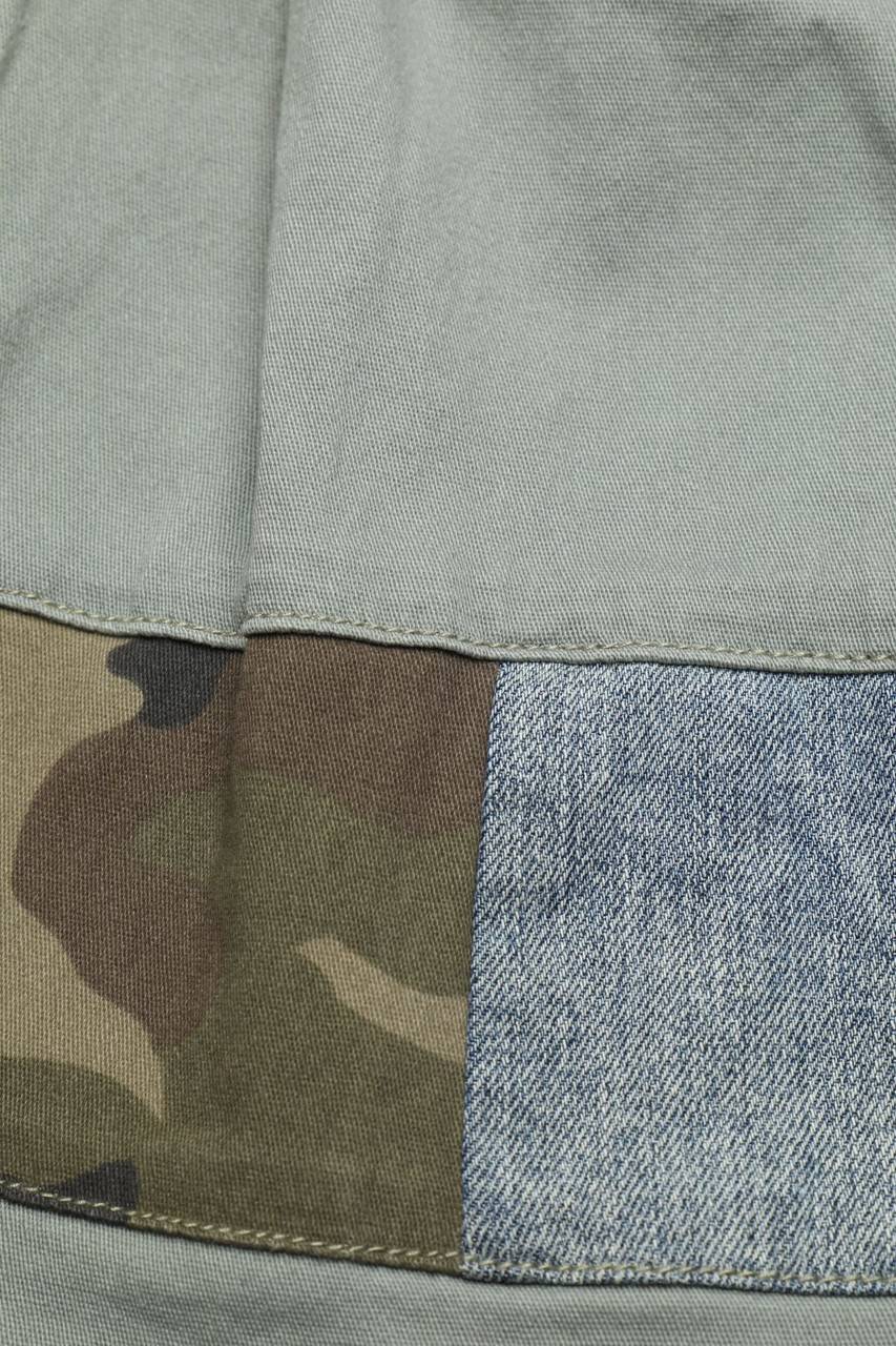 Carou TWINSET Denim-Rock Mit Camouflage-Print
