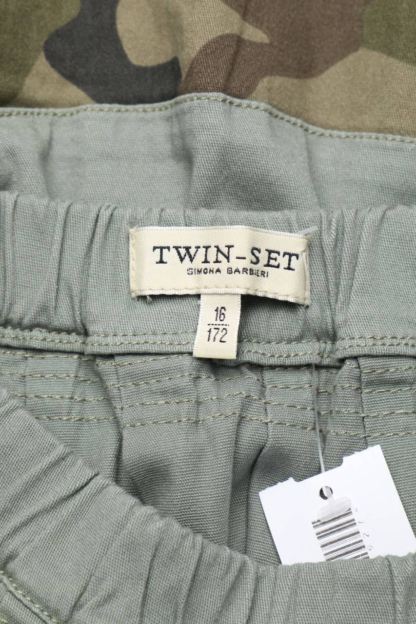 Carou TWINSET Denim-Rock Mit Camouflage-Print
