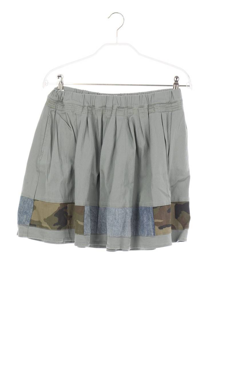 Carou TWINSET Denim-Rock mit Camouflage-Print