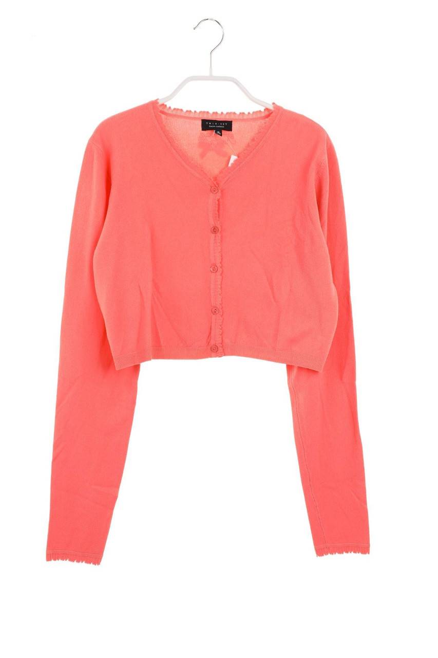 Carou TWINSET Strickjacke mit Strass-Logo