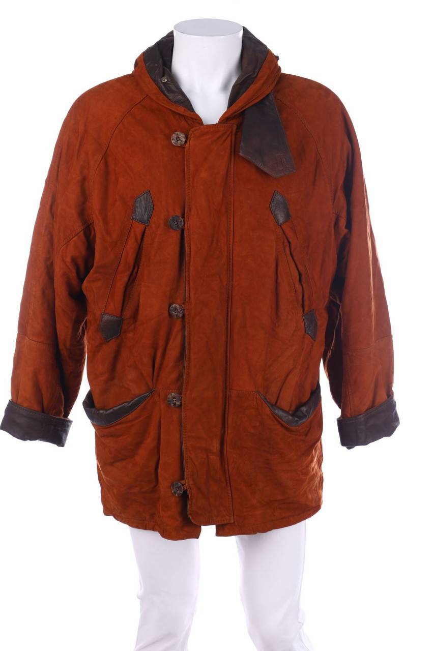 Carou Unlimited Lederjacke mit Kapuze