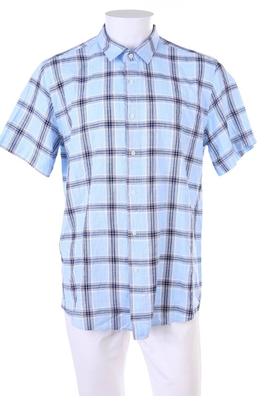 Carou UOMO Kurzarm-Hemd mit Karo-Muster