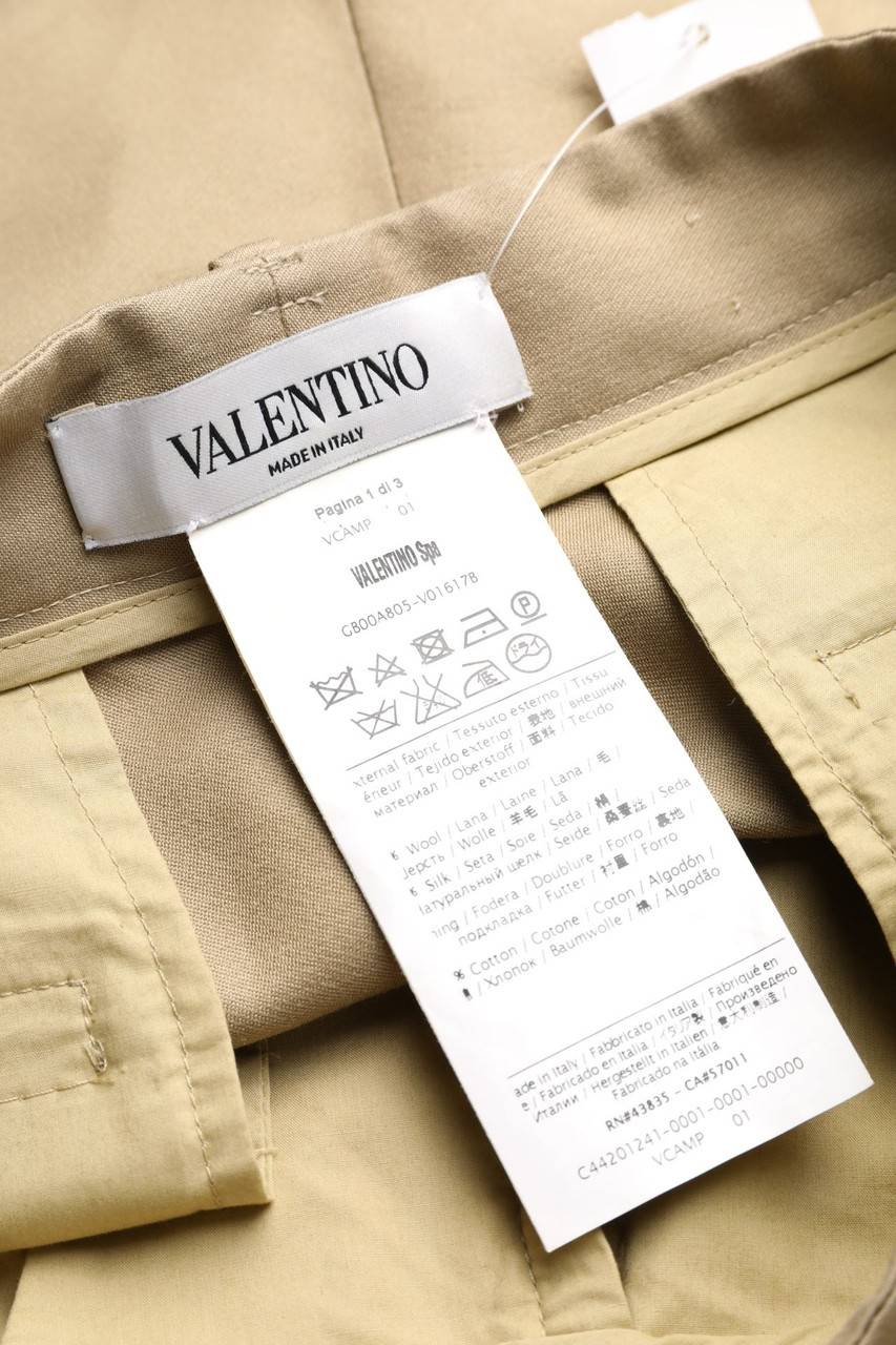 Carou VALENTINO Shorts Aus Woll-Mix Mit Seide