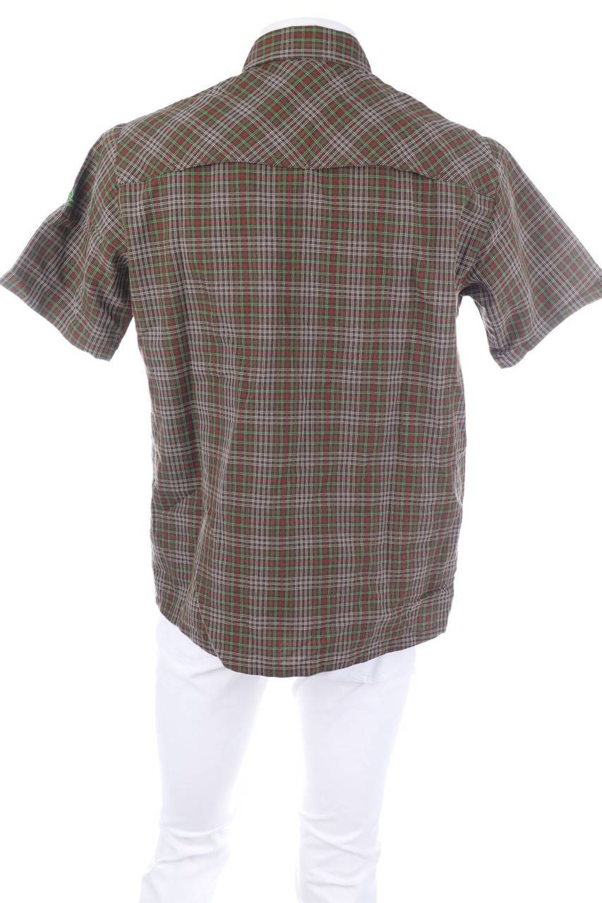 Carou VAUDE Outdoor-Kurzarm-Hemd Mit Karo-Muster