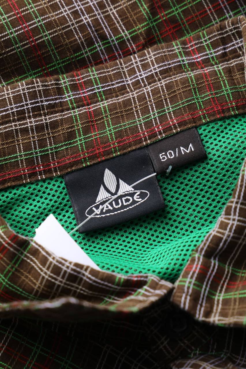 Carou VAUDE Outdoor-Kurzarm-Hemd Mit Karo-Muster