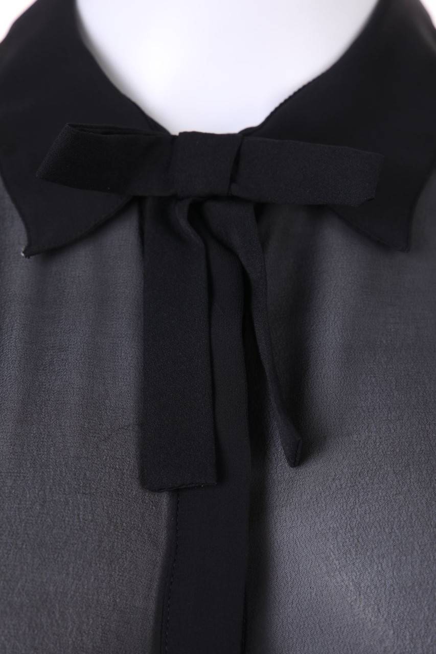 Carou VERO MODA ärmellose Hemd-Bluse Mit Schleife
