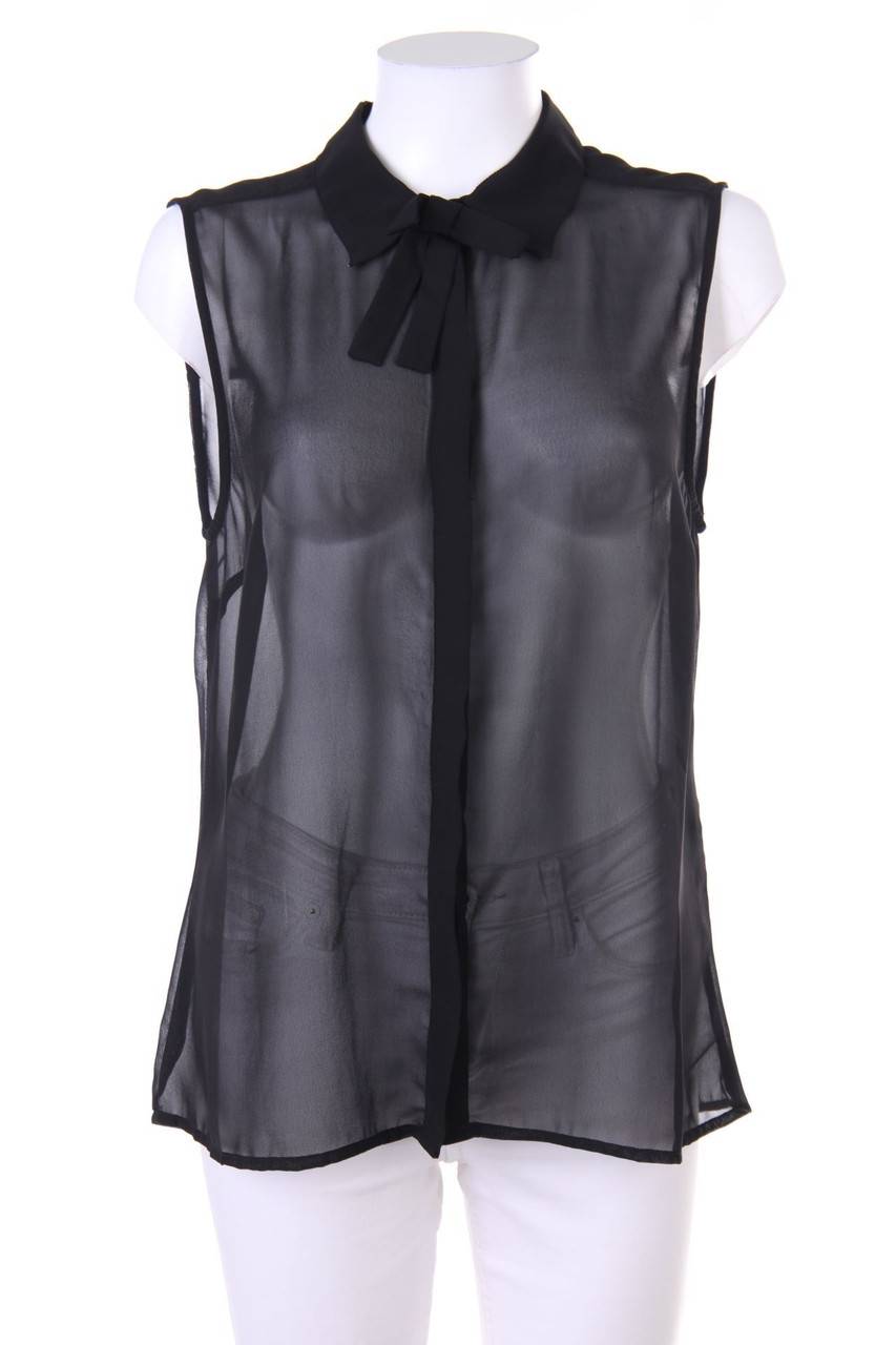 Carou VERO MODA ärmellose Hemd-Bluse mit Schleife