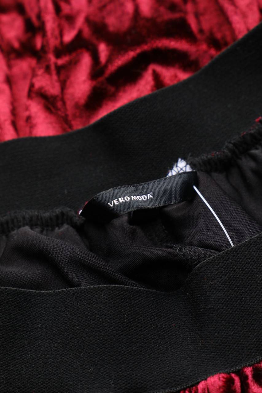 Carou VERO MODA Midirock Aus Samt Mit Spitze