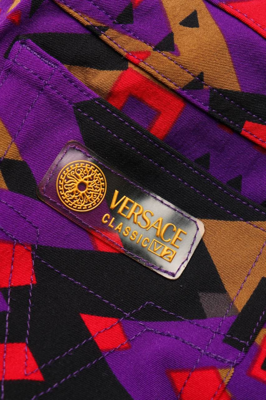 Carou VERSACE CLASSIC V2 Vintage-Hose Mit Print