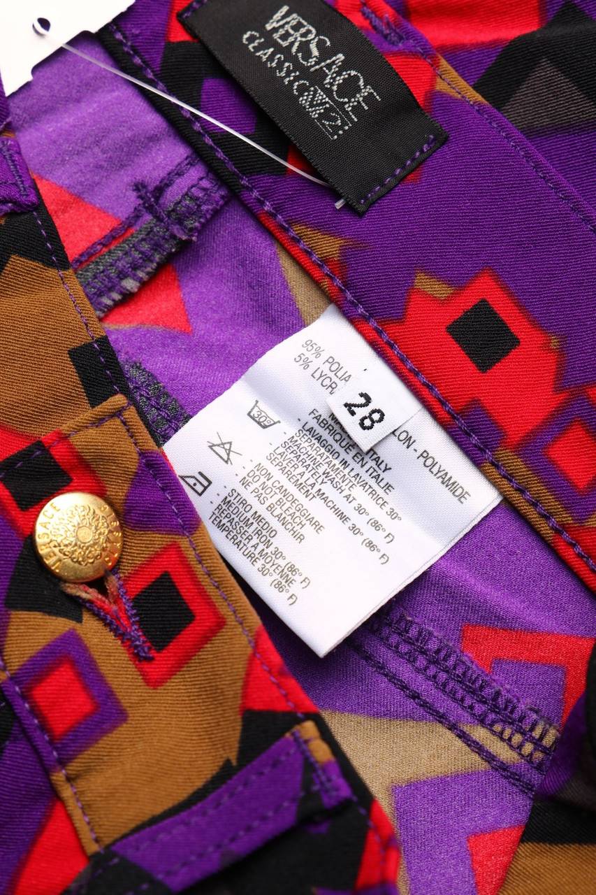 Carou VERSACE CLASSIC V2 Vintage-Hose Mit Print