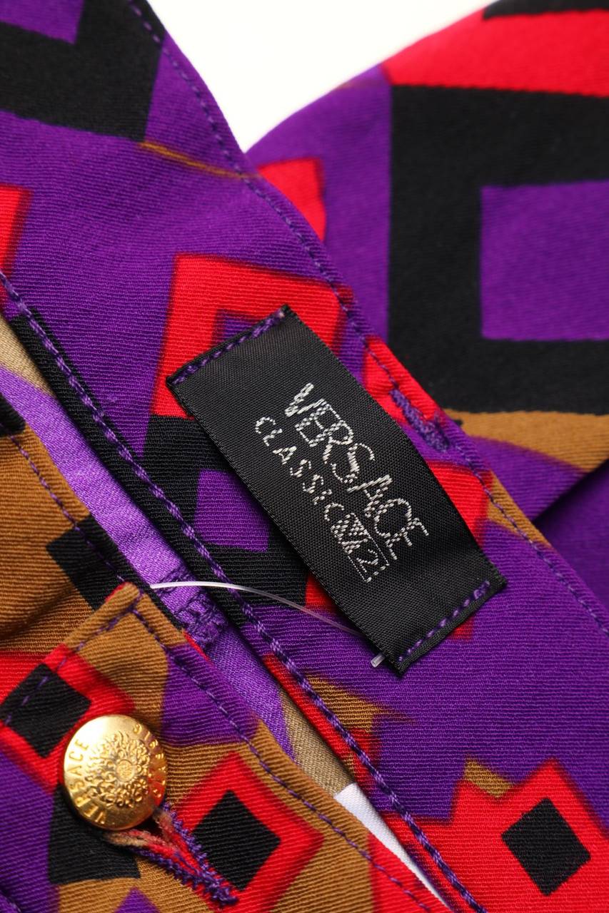 Carou VERSACE CLASSIC V2 Vintage-Hose Mit Print