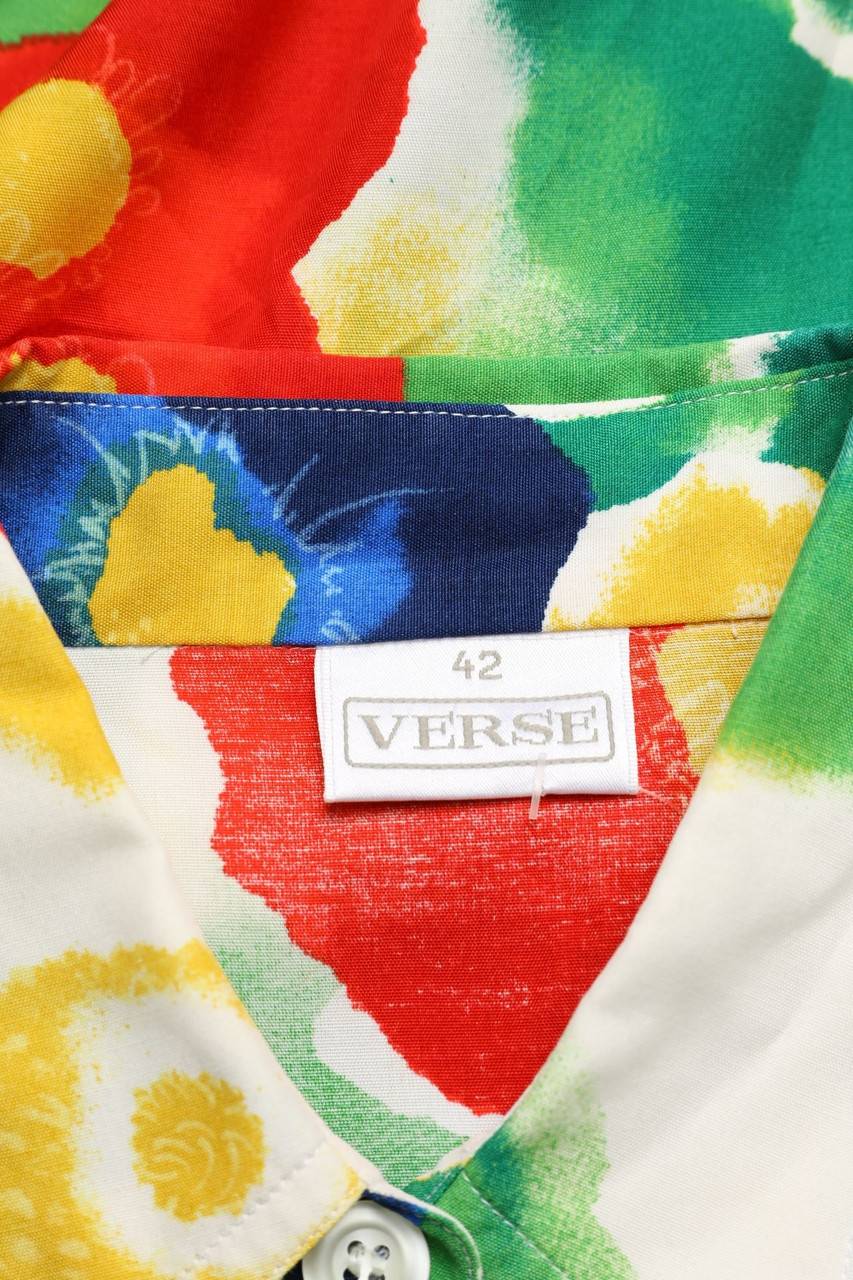 Carou VERSE Hemd-Bluse Mit Kurzem Ärmel