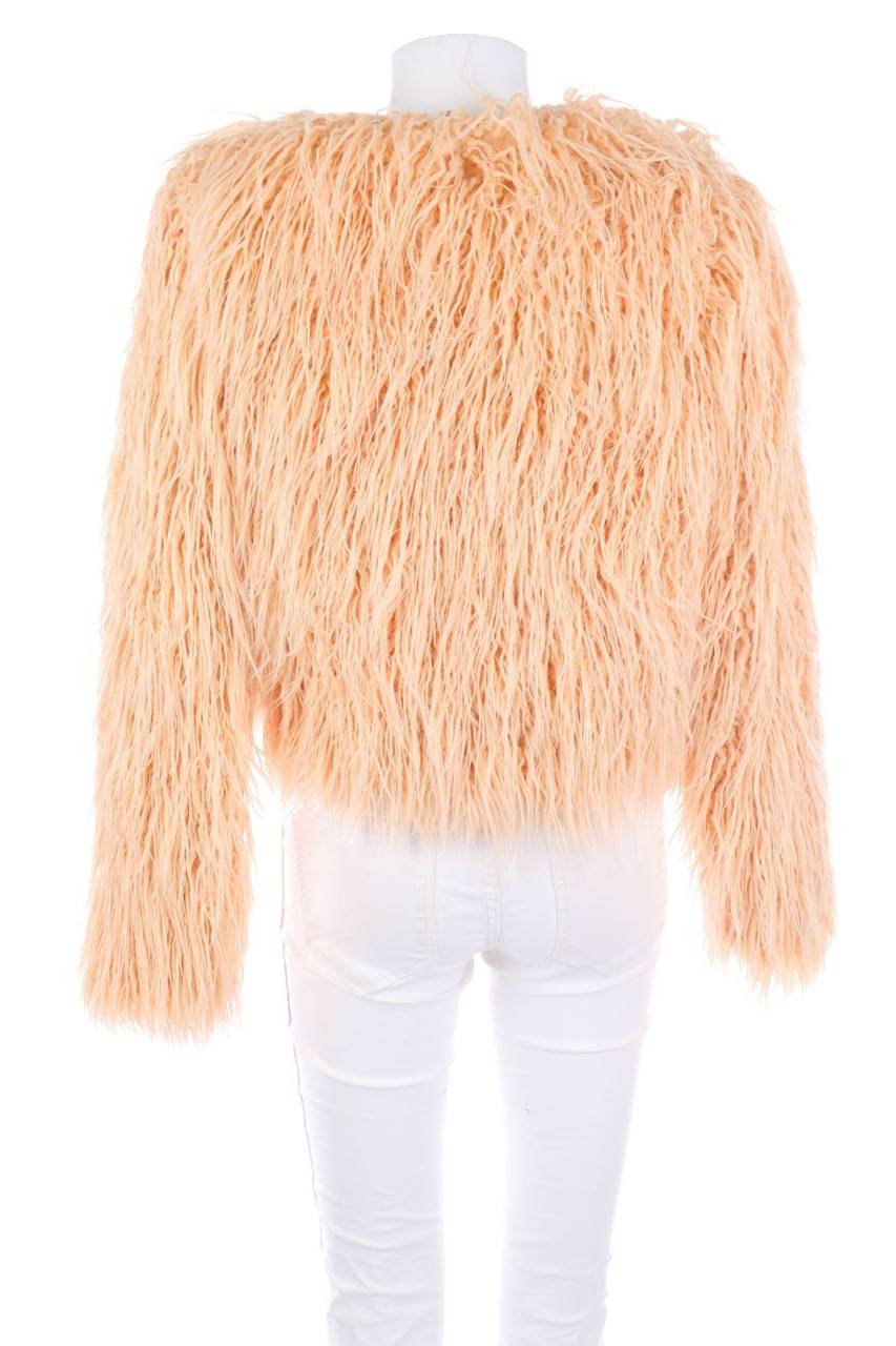 Carou VERT De RAGE Cropped-Fake Fur-Jacke