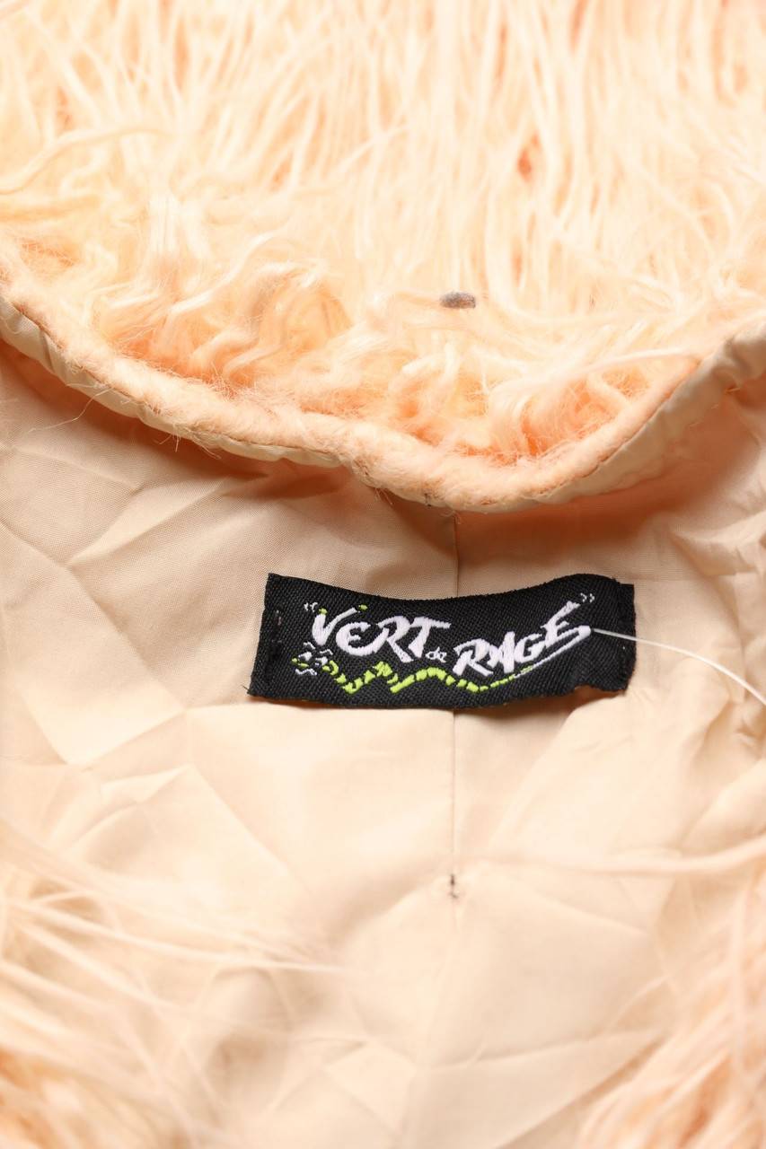Carou VERT De RAGE Cropped-Fake Fur-Jacke