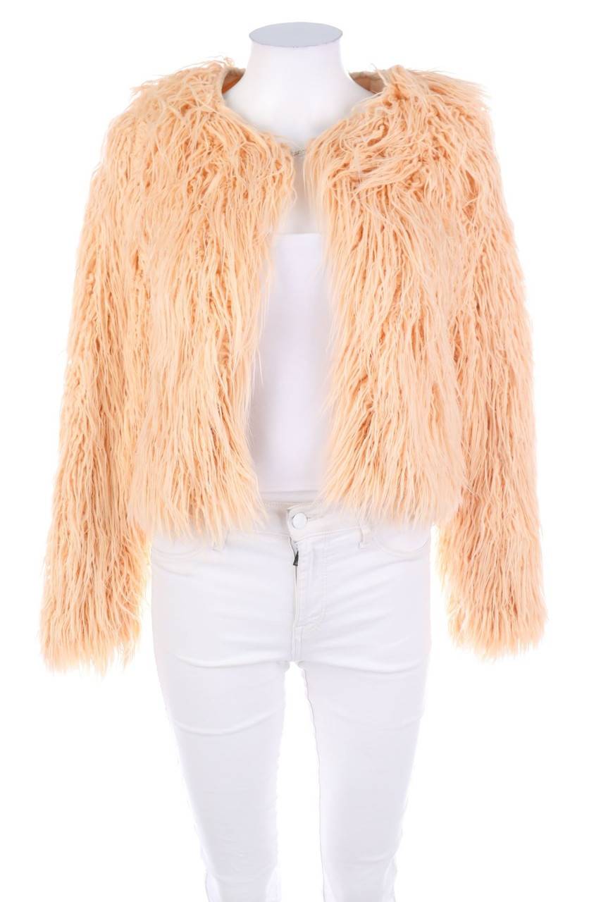 Carou VERT de RAGE Cropped-Fake Fur-Jacke
