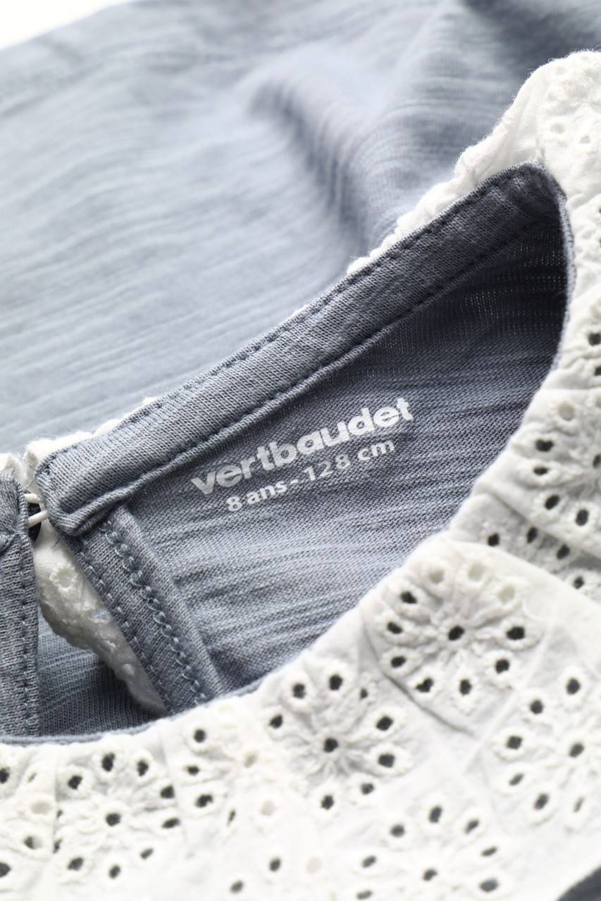 Carou Vertbaudet T-Shirt Mit Lochspitze